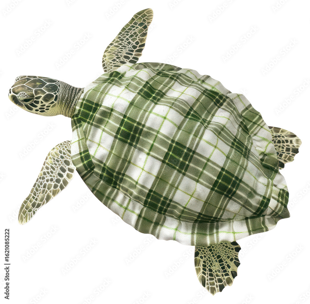 Fototapeta premium PNG Turtle collage cutout tortoise reptile animal.