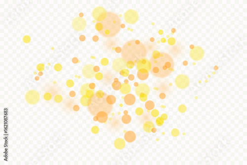 Bright Yellow Festive Light Particles Abstract Texture
