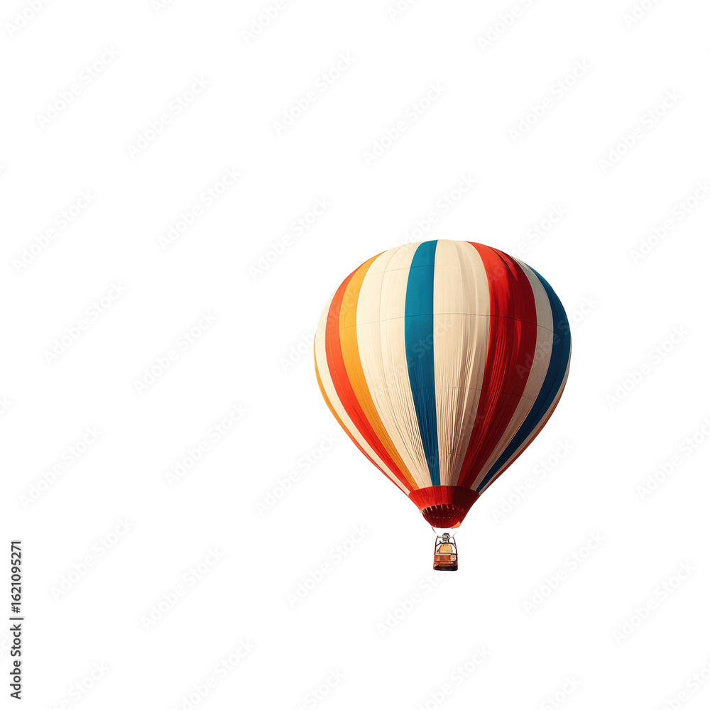 Fototapeta premium Colorful hot air balloon against black background (9)