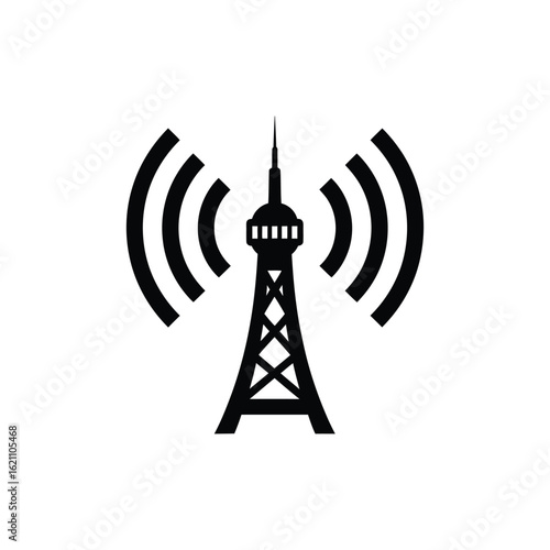 Communication Tower Icon Exploring Connectivity and Signals in Untitled-50.eps Design