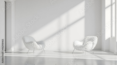 White chair in a room