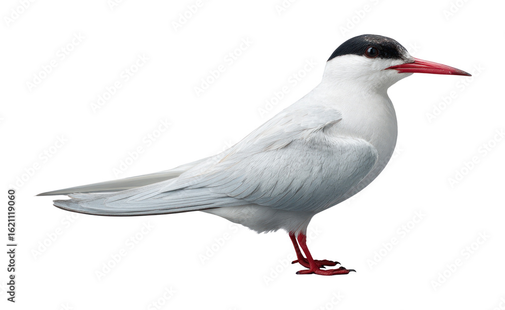Obraz premium A white Arctic Tern bird isolated