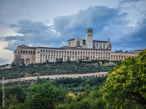 Incredible view on Assisi city. City of peace