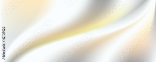 Silver foil background with metal mirror texture. Chrome gradient surface with light gloss. Vector aluminum grey sheet with reflection.