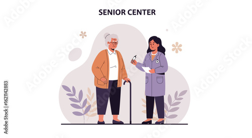 Elderly Caregiver Giving Senior Woman Her Medication Inside the Home
