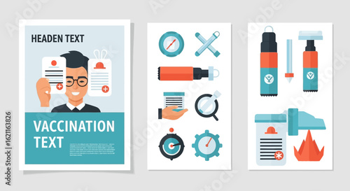 Comprehensive Immunization Programs Campaign Featuring Medical Equipment And Vaccination Process