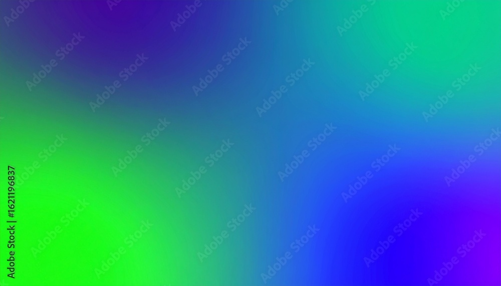 Obraz premium Vibrant Gradient Abstract Blend of Green Blue and Purple Hues.