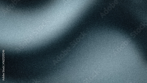 Sleek abstract background with a smooth, grainy texture and dynamic light flares, showcasing cool, deep shades of blue, gray, and dark black