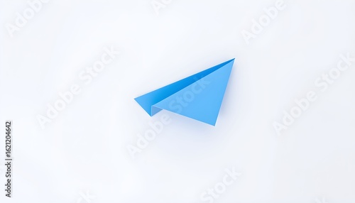 Free Download blue paper airplane on white background	 - GFXLoad