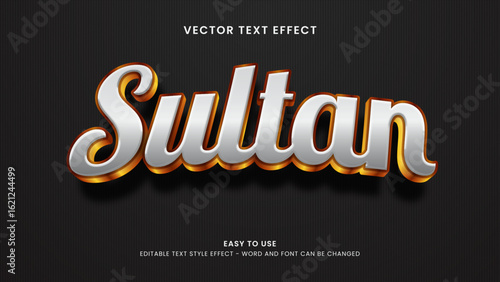 sultan editable text effect