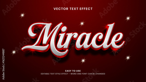 miracle editable text effect