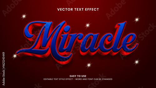 miracle editable text effect