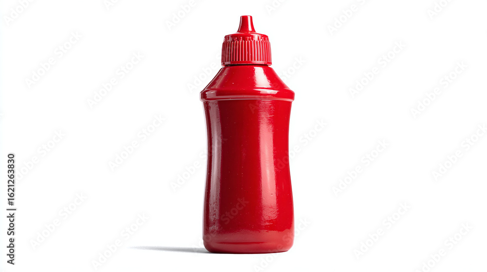 Obraz premium ketchup bottle in red color