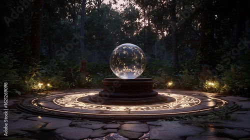 fountain in the night