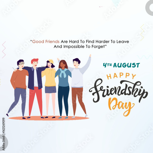 Friendship Day Poster Design – Friends, Love, and Togetherness Concept