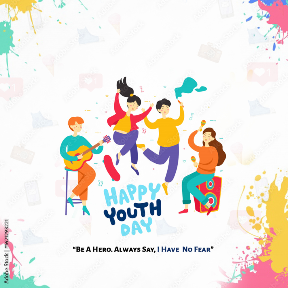 World Youth Day Poster Design – Young Generation, Empowerment, and Inspiration Concept World Youth Day Poster Design – Young Generation, Empowerment, and Inspiration Concept