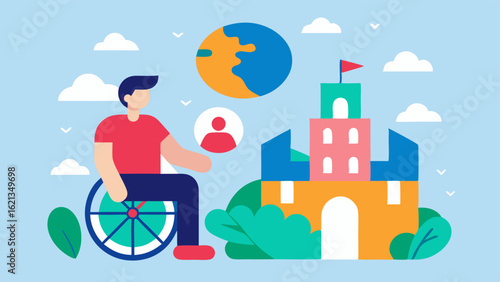 Each illustration captures the spirit of accessible tourism and showcases the enjoyment and inclusivity that these destinations offer.