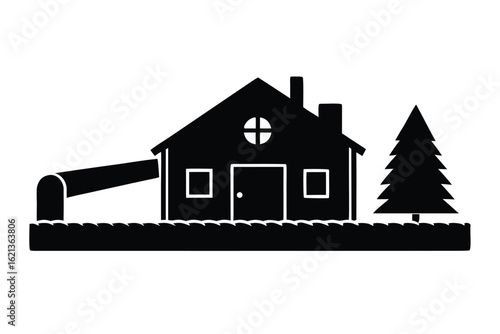 sawmill   vector icon silhouette