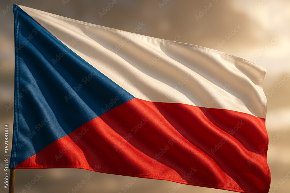 Obraz premium czech republic flag