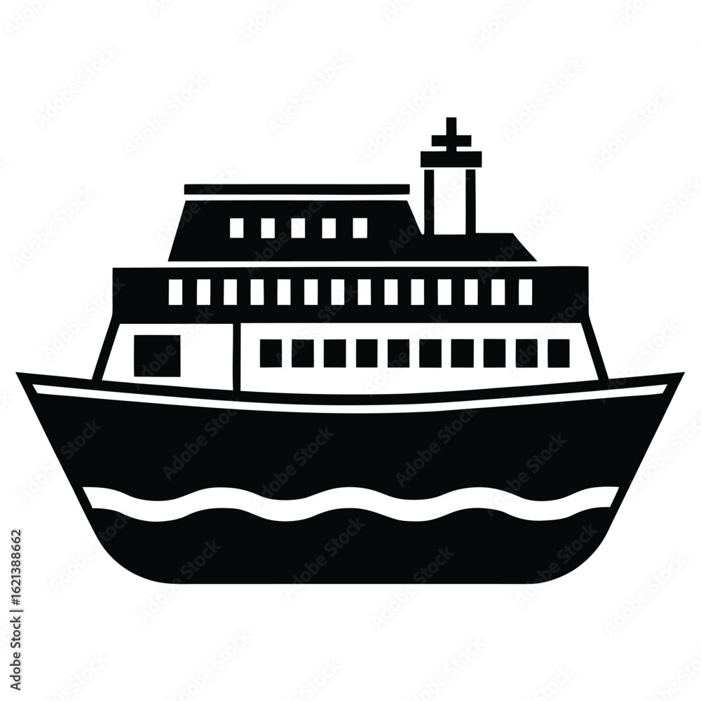 Obraz premium ferry vector icon
