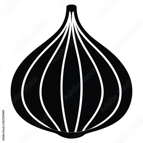garlic vector icon