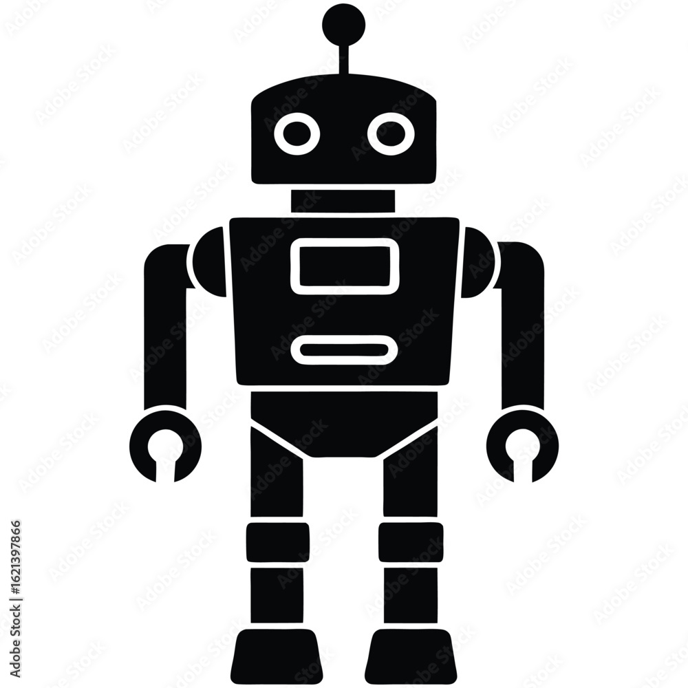 Fototapeta premium robot vector icon