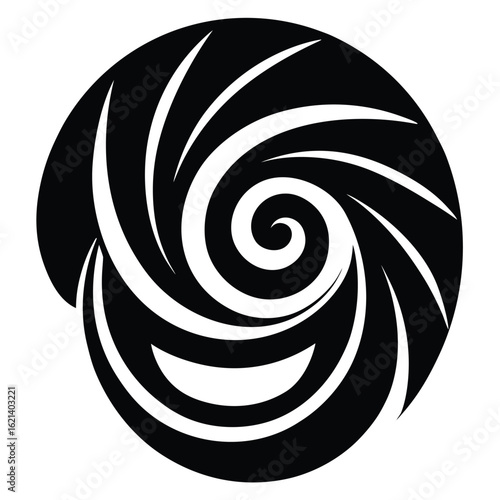 voodoo swirl mask vector icon