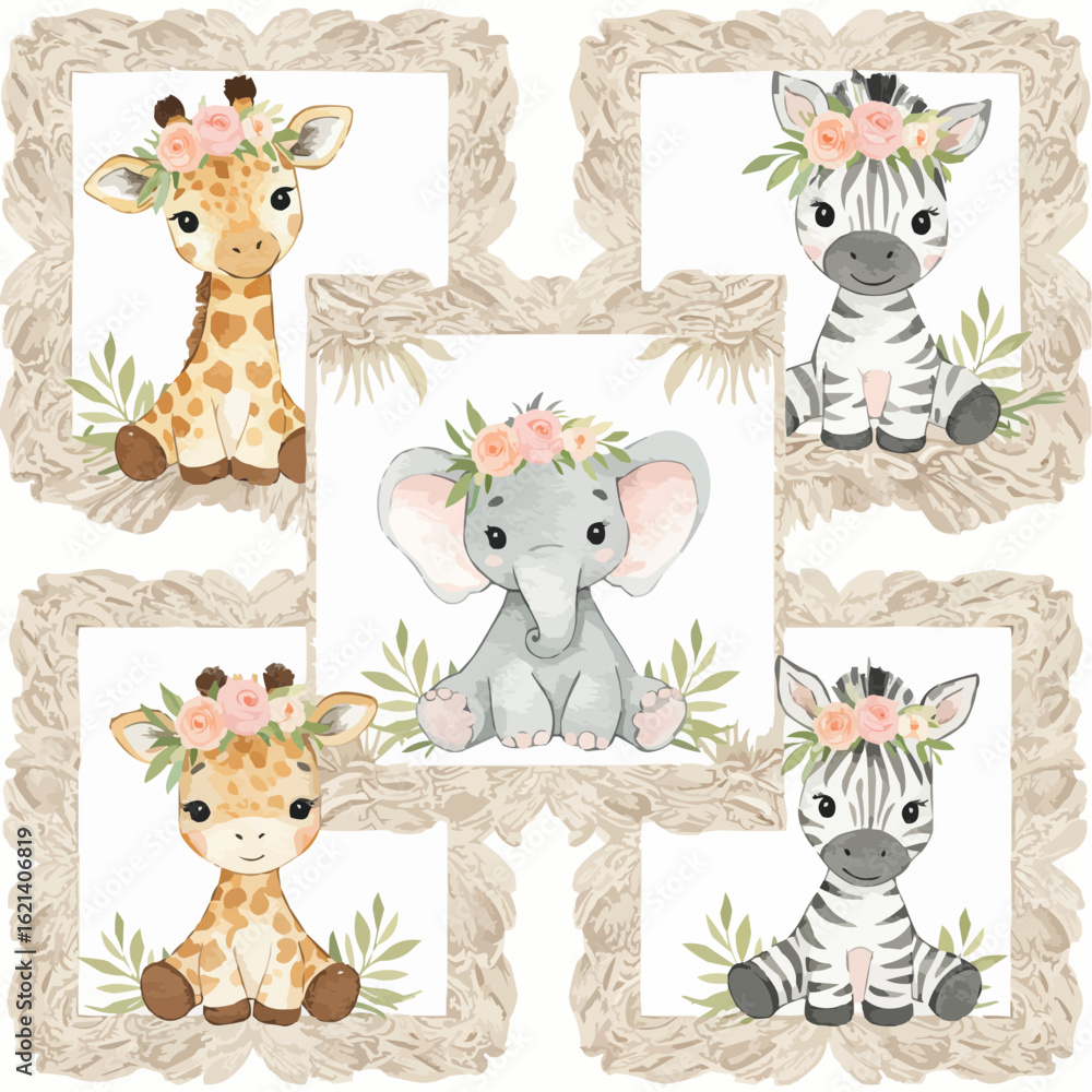 Obraz premium set of animals