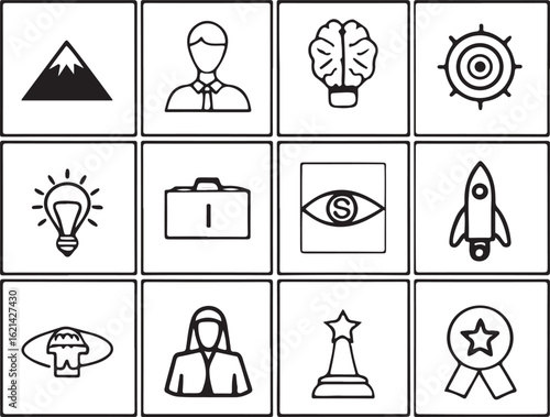 Abstract Business Concept Icons