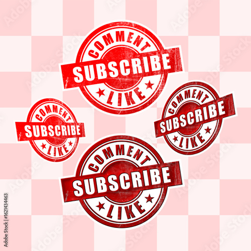 set of stamps for subscribe