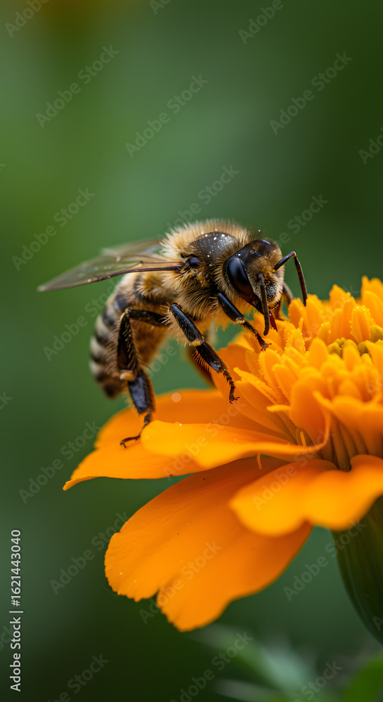 bee on flower bee on flower