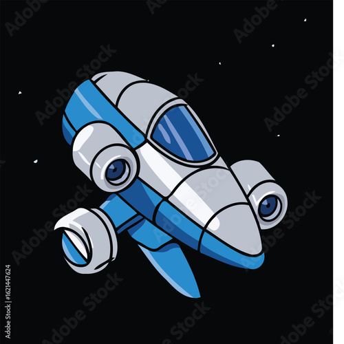 Engines ignite beneath craft.eps