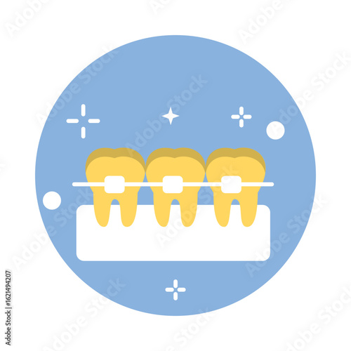 Braces Bottom Icon. Vector Design