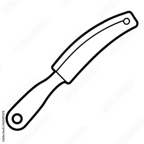 Vintage spokeshave illustration for woodworking projects