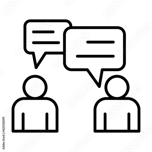 Response Icon Vector Illustration Line Version