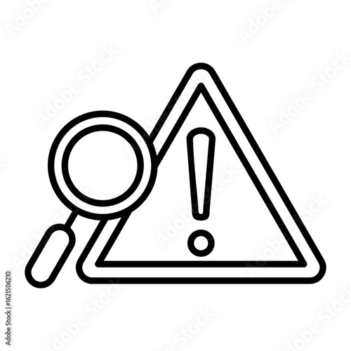 Incident Icon Vector Illustration Line Version 