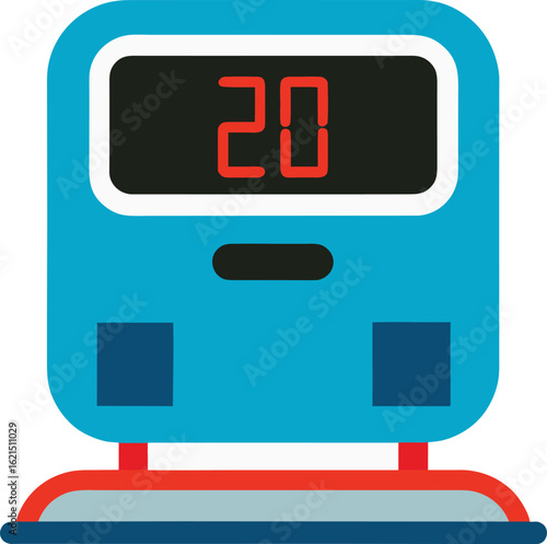 Digital counter display showing the number twenty