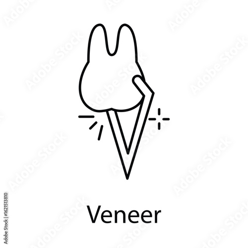 Veneer Icon. Vector Design