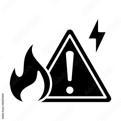 Crisis Icon Vector Illustration Glyph Version