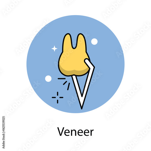 Veneer Icon. Vector Design