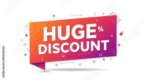 Promotion and sale huge discount sale promotion advertising vector template design for online shopping and retail business vector