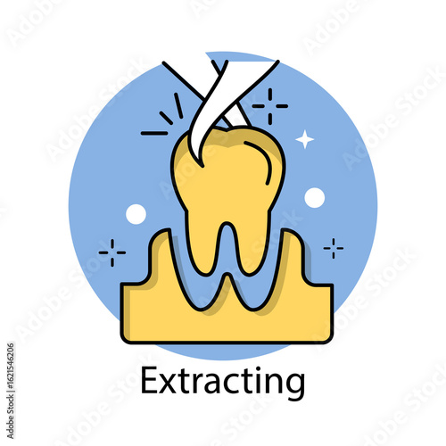 Extracting Icon. Vector Design