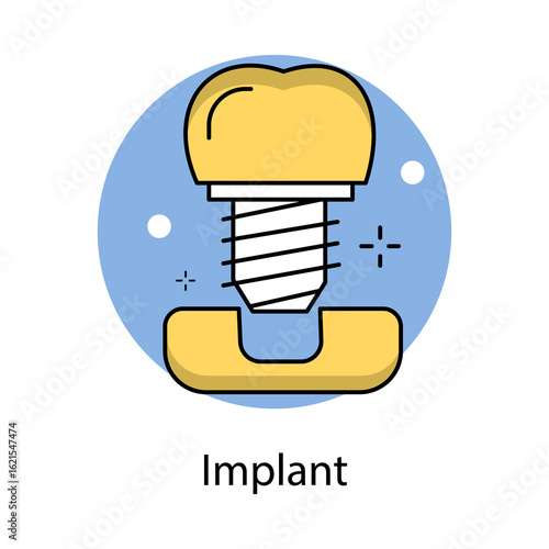 Implant Icon. Vector Design