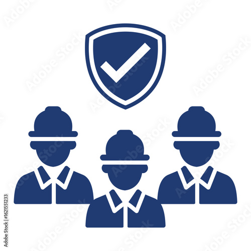 Rescue Team Icon Vector Illustration Blue Version
