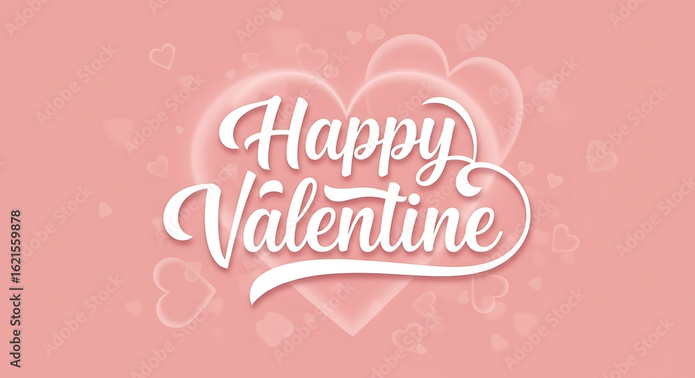 Naklejka premium happy valentines day greeting card