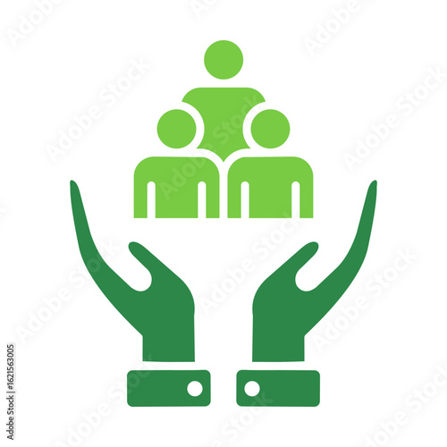 Support Icon Vector Illustration Green Version