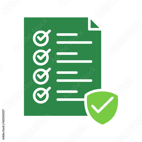 Compliance Icon Vector Illustration Green Version