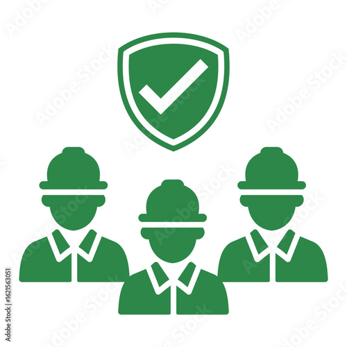 Rescue Team Icon Vector Illustration Green Version
