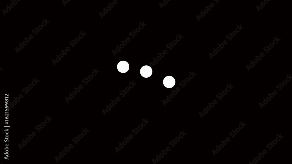 Typing loading dots on transparent background with alpha channel ...
