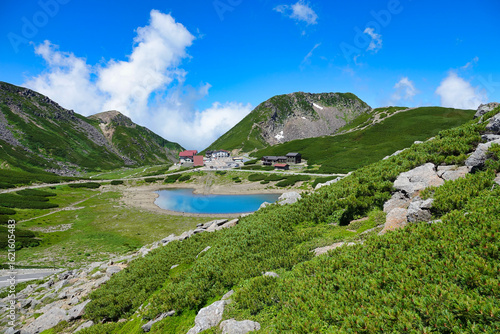 大黒岳から望む乗鞍畳平の全景